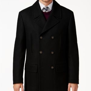 Ralph Lauren Luke Wool-Blend Classic-Fit Peacoat